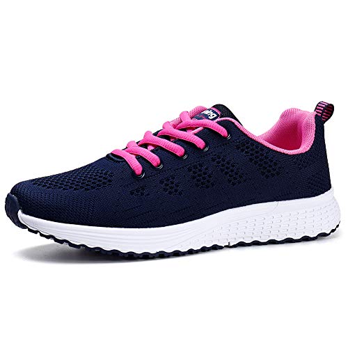 ladies navy walking shoes
