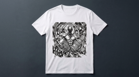 The Drum Man – Monochrome Edition Premium Unisex Graphic T-Shirt