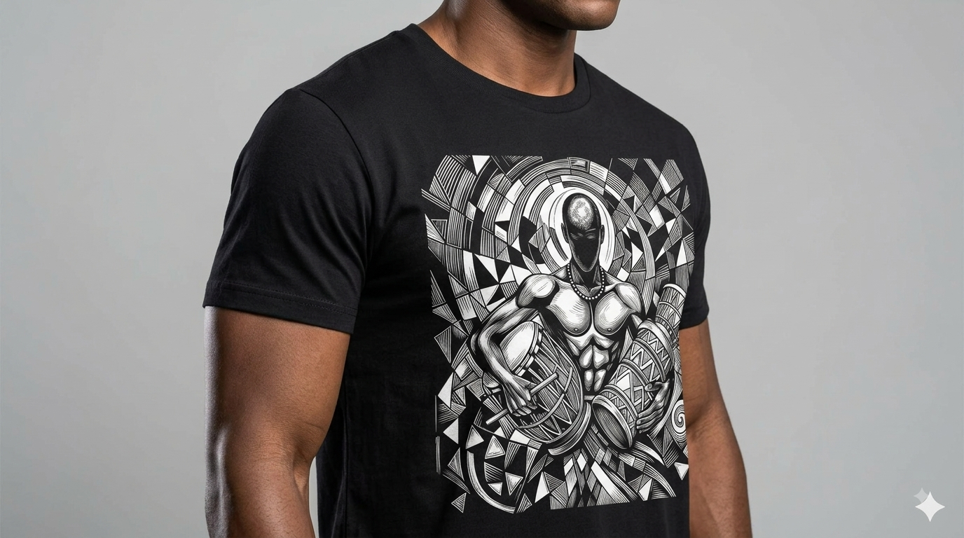 The Drum Man – Premium Unisex Graphic T-Shirt - Image 8