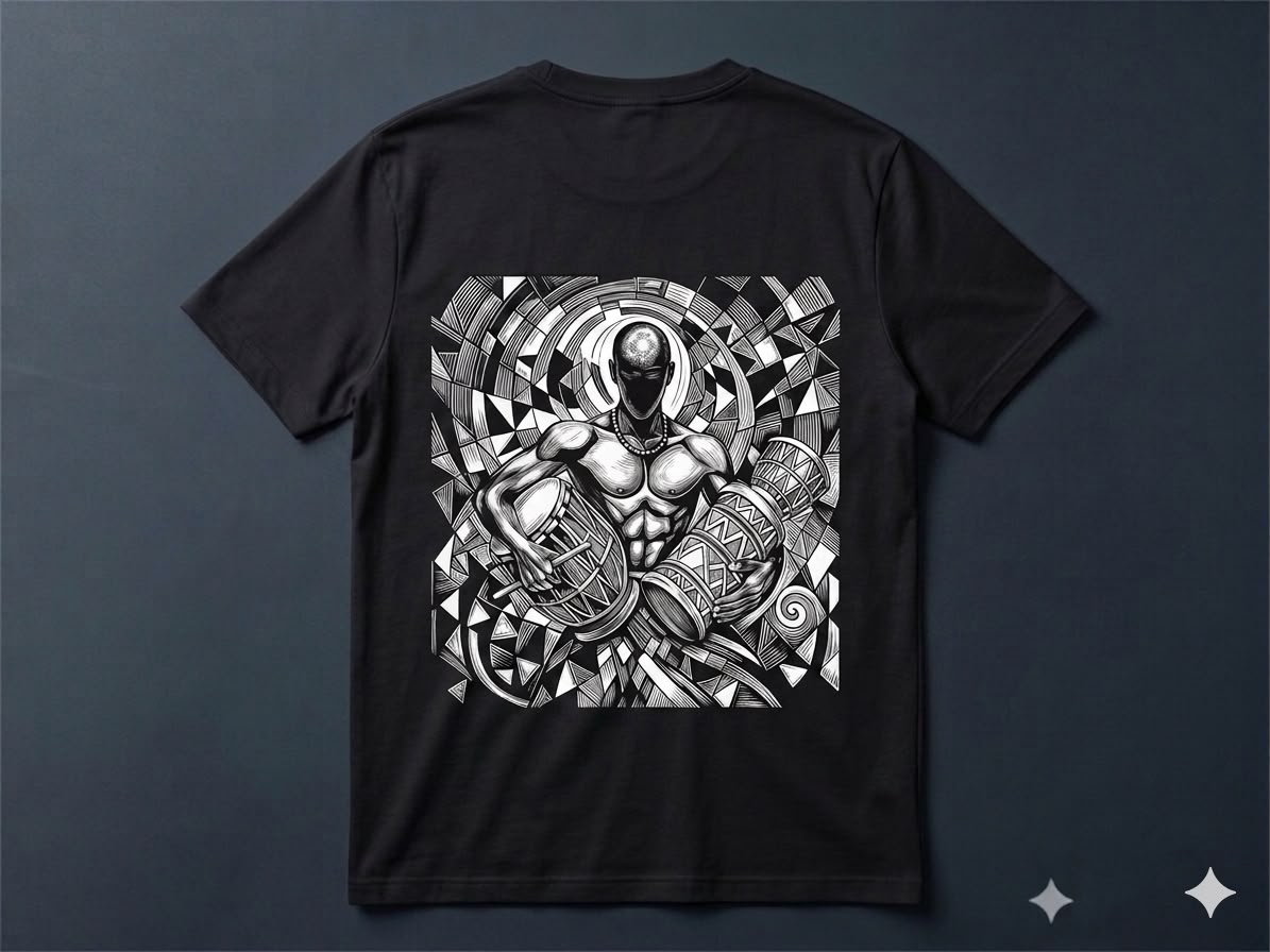 The Drum Man – Premium Unisex Graphic T-Shirt - Image 7